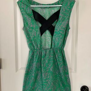 Francesca’s Green print dress
